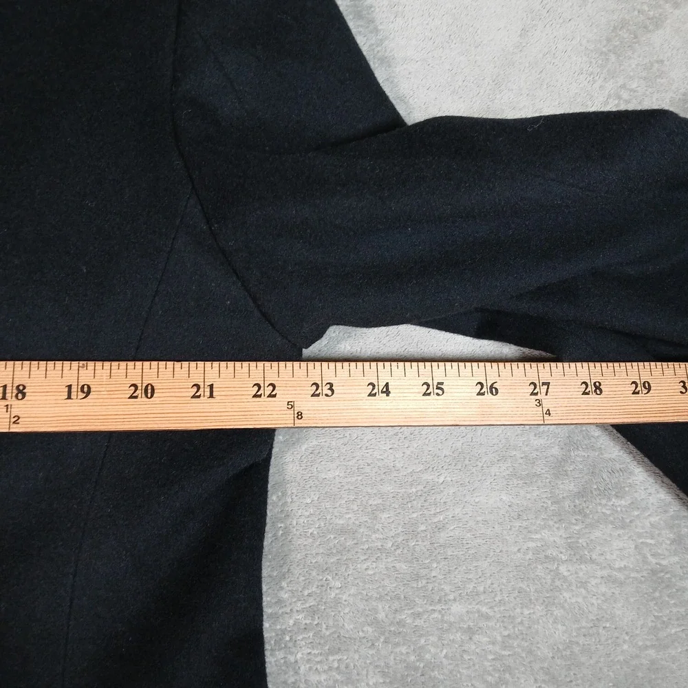 Merit Sport Coat Mens 42S Blazer Navy Blue Wool Cashmere Italian Fabric